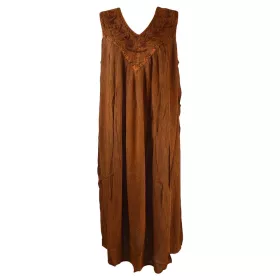 Robe Longue Ample Tusura Ton Marron