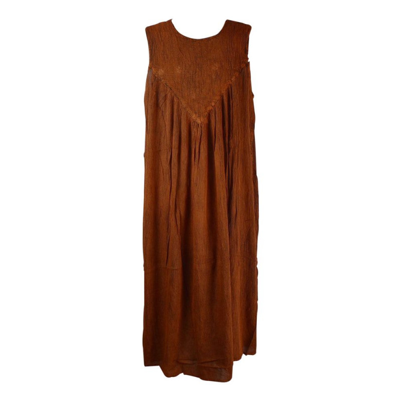 Robe Longue Ample Tusura Ton Marron