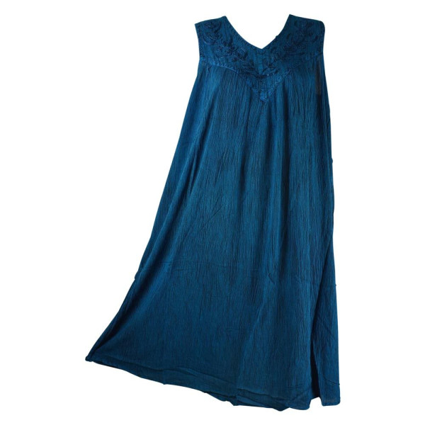 Robe Longue Ample Tusura Bleu Foncé