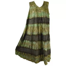 Robe Longue Grande Taille Hindol Kaki