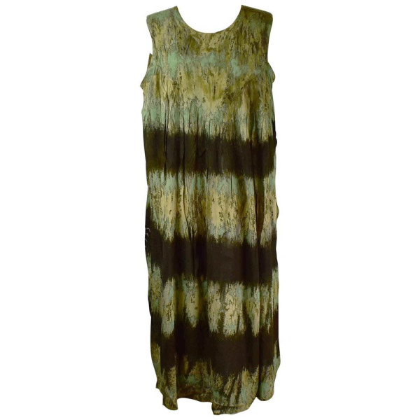 Robe Longue Grande Taille Hindol Kaki