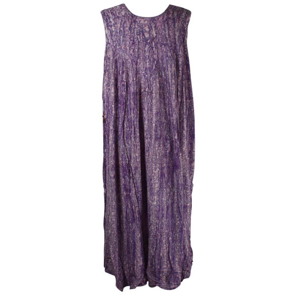 Robe Longue Grande Taille Banki Batik Violet