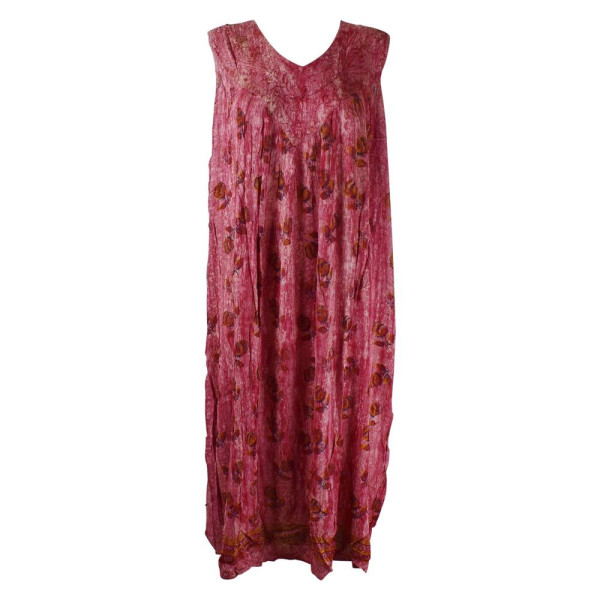 Robe Longue Grande Taille Banki Batik Rose