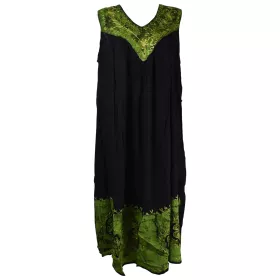 Robe Longue Grande Taille Duburi Batik Vert