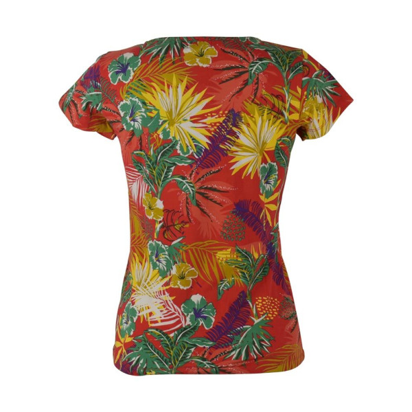 T-Shirt Femme Maille Imprimée Dugli Corail