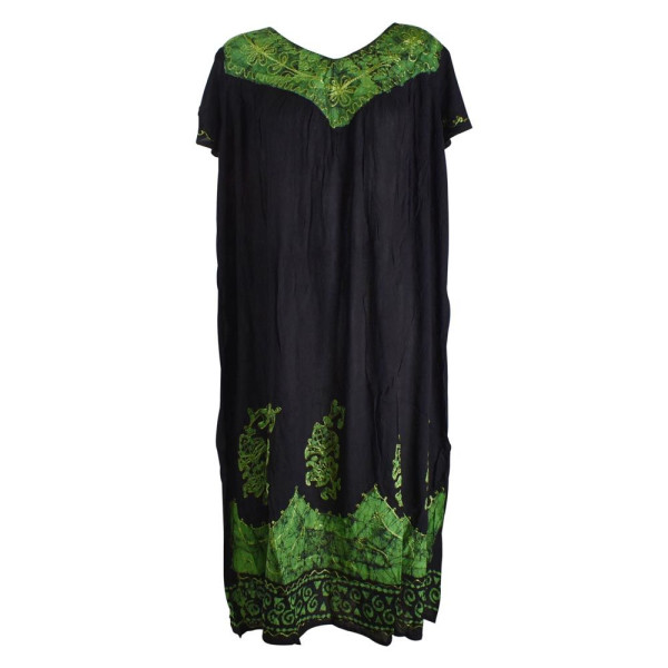 Robe Longue Grande Taille Jalia Batik Vert