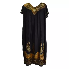 Robe Longue Grande Taille Jalia Batik Marron