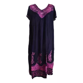 Robe Longue Grande Taille Jalia Batik Parme