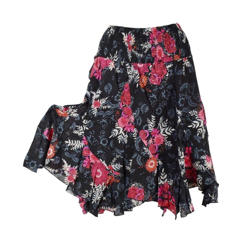Jupe Rengali Coton Imprimé Floral