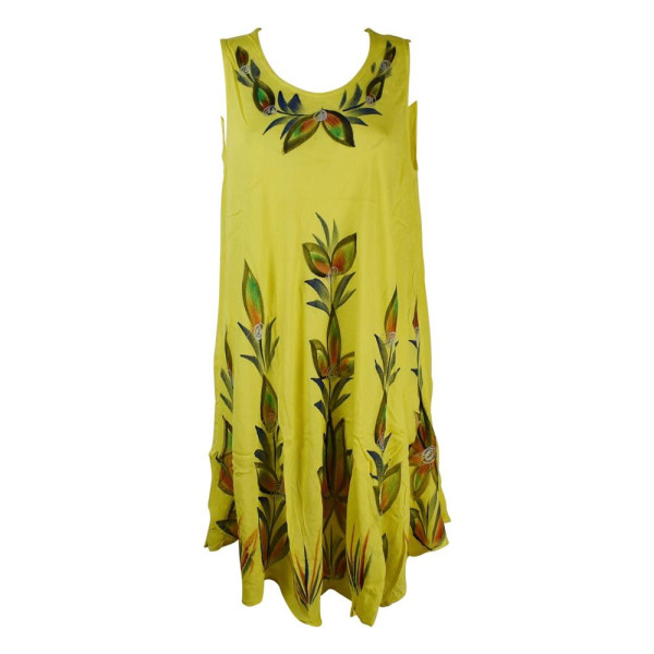 Robe Évasée Dangia Peint Motif Floral