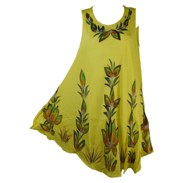 Robe Évasée Dangia Peint Motif Floral