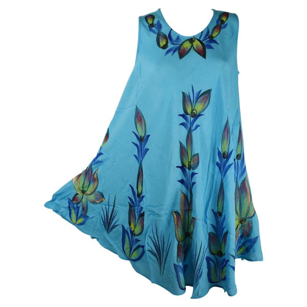 Robe Évasée Dangia Peint Motif Floral