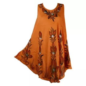 Robe Évasée Dangia Peint Motif Floral