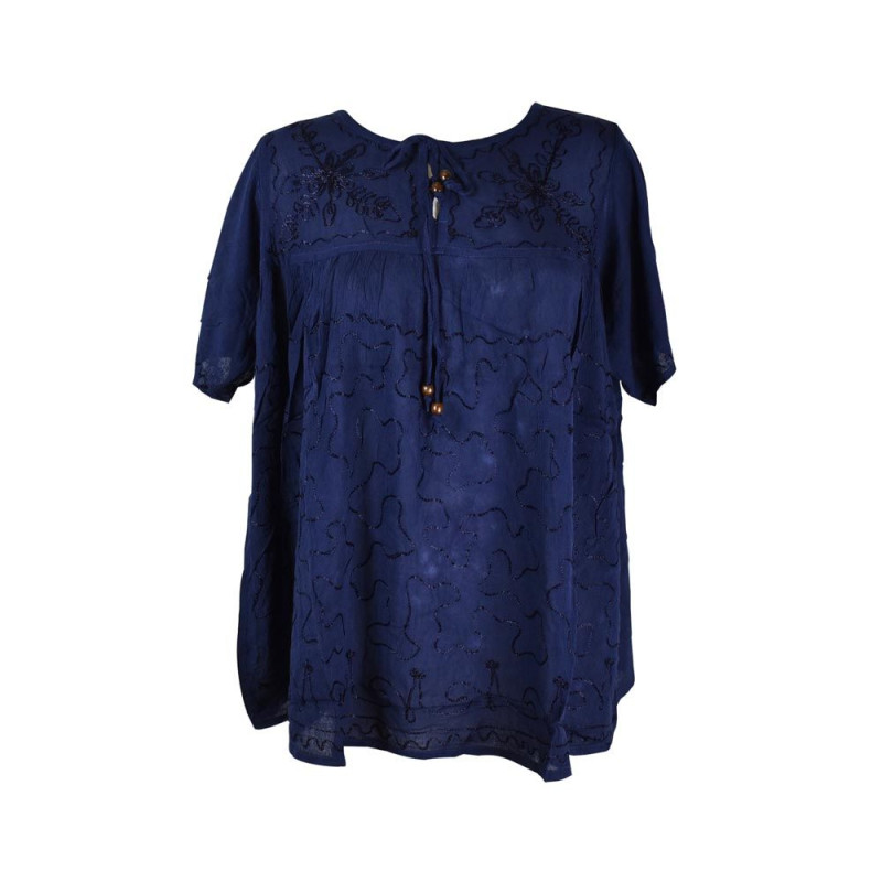 Caftan Malhia Grande Taille Viscose Huit Couleurs Unies