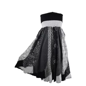 Jupe Maille Imprimée Kadipur Multi-tons Gris