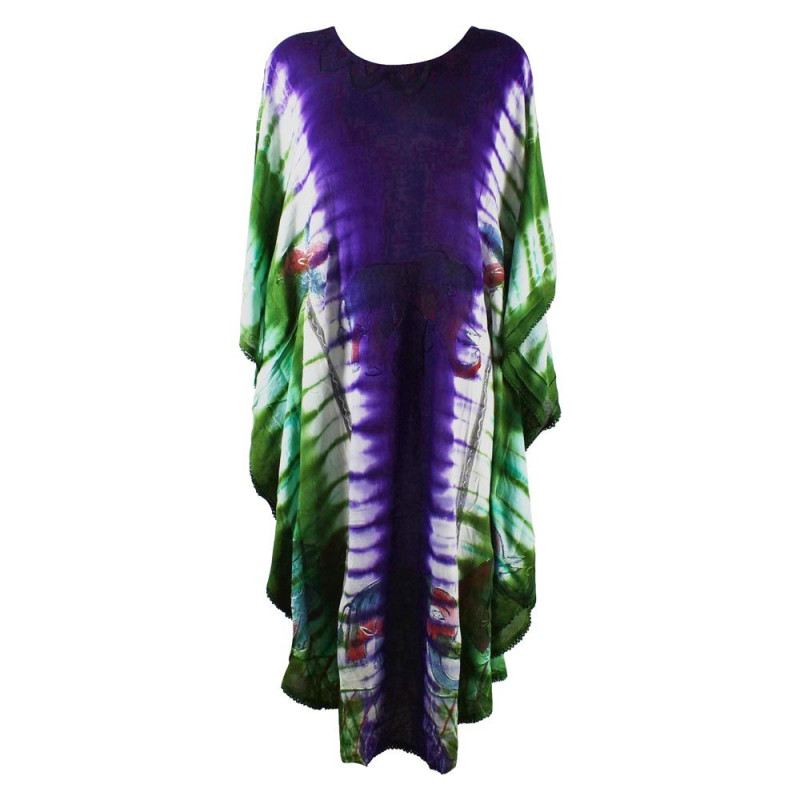 Caftan Long Élephant Peint JK-1945-vbv