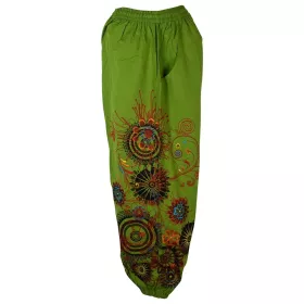 Sarouel Lehara Peint Brodé Anis