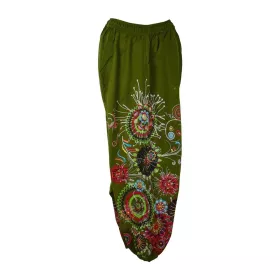 Sarouel Lehara Peint Brodé Kaki