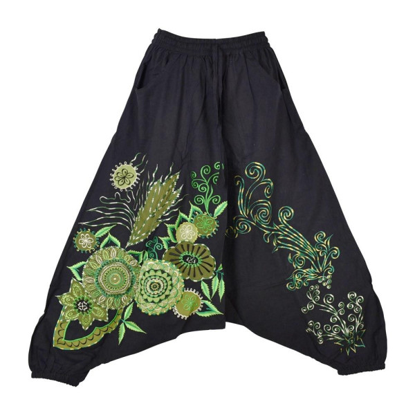 Sarouel Belauhi Patch et Broderie Vert