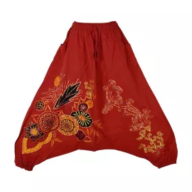 Sarouel Barwa Rouge Patch Brodé