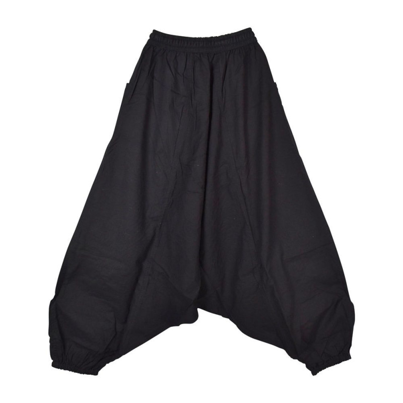 Sarouel Pipara Brodé Noir et Turquoise