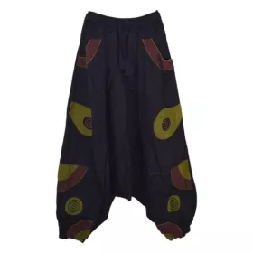 Sarouel Ethnique Homme Lakuri Kaki Choco