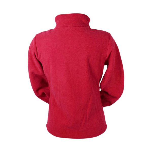 Veste Polaire Kaneri Broderie Fleur Rouge