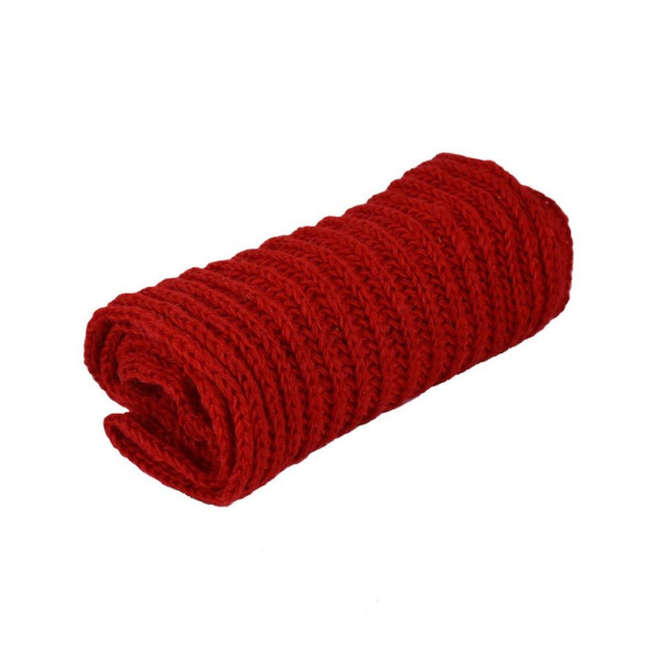 Écharpe Tube Laine et Mohair Rouge