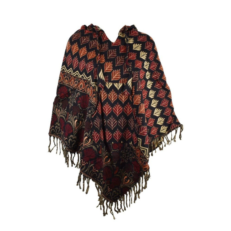 Poncho Court Femme Catura Imprim