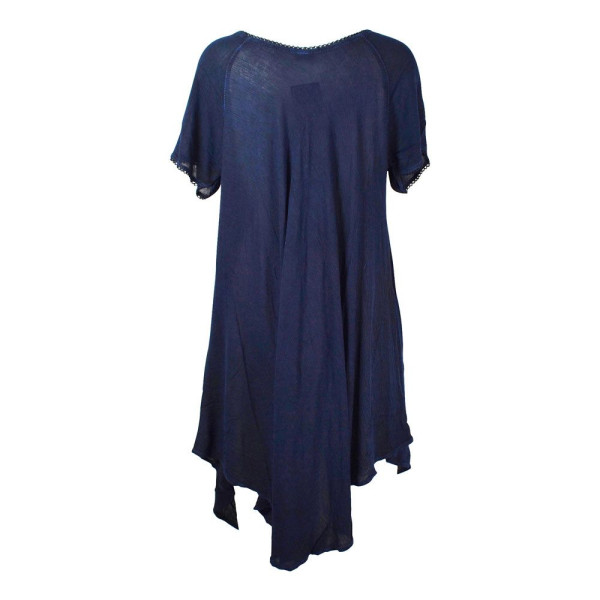 Robe Asymétrique Fluide Barla Navy