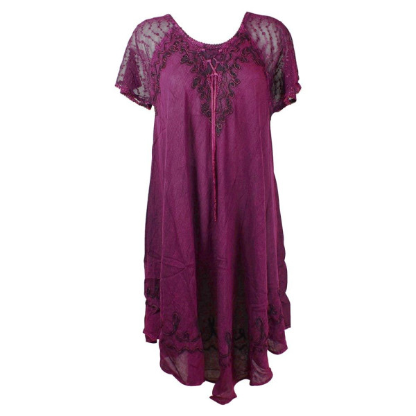 Robe Asymétrique Fluide Barla Prune