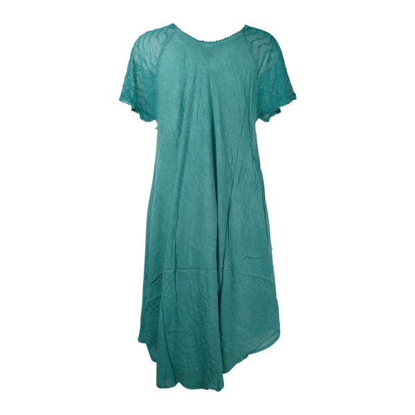 Robe Asymétrique Fluide Barla Émeraude
