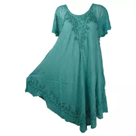 Robe Asymétrique Fluide Barla Émeraude