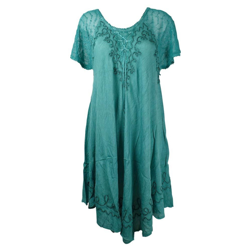 Robe Asymétrique Fluide Barla Émeraude