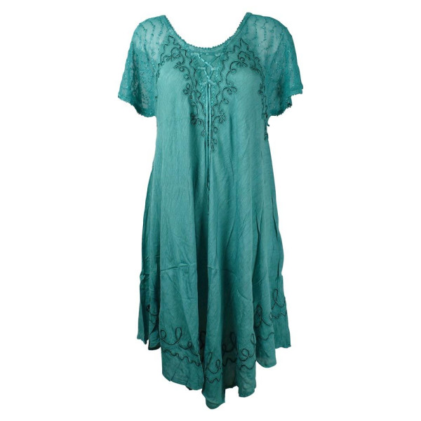Robe Asymétrique Fluide Barla Émeraude