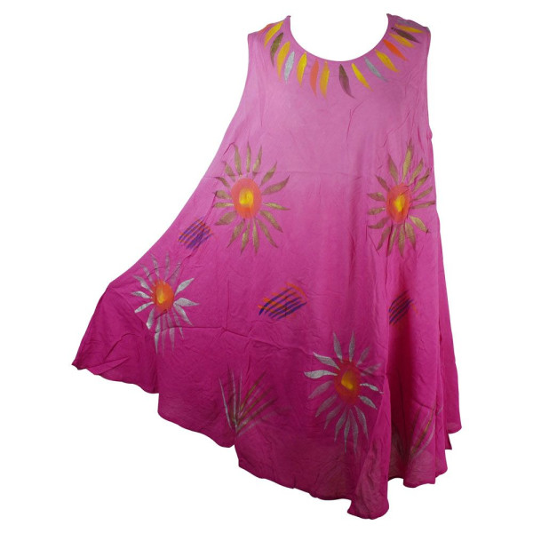 Robe Plage Nagda voile peint Floral