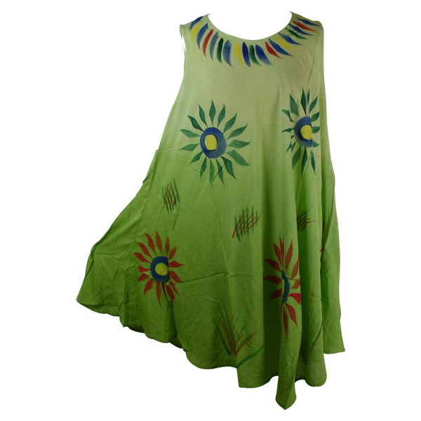 Robe Plage Nagda voile peint Floral