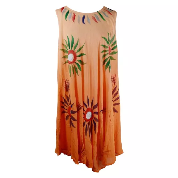 Robe Plage Nagda voile peint Floral