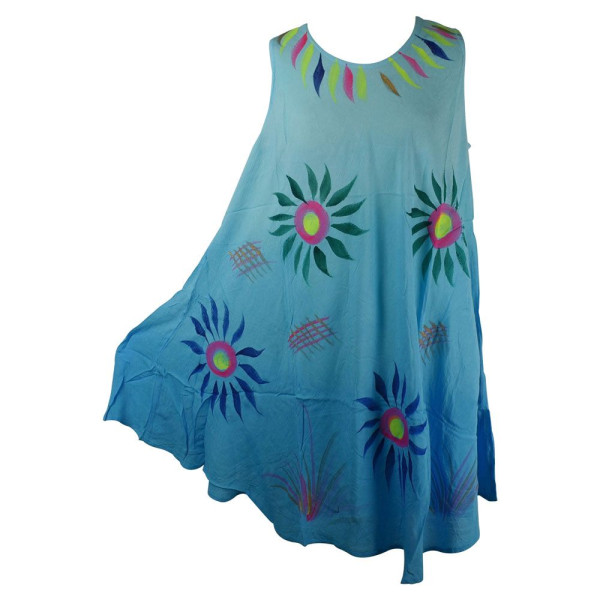 Robe Plage Nagda voile peint Floral