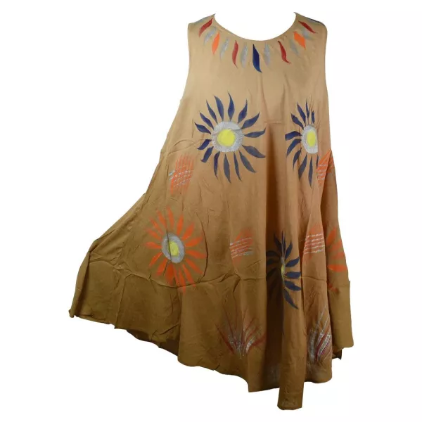 Robe Plage Nagda voile peint Floral