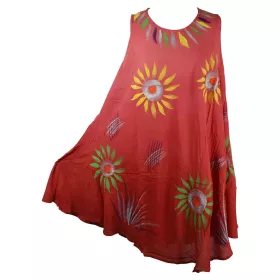 Robe Plage Nagda voile peint Floral