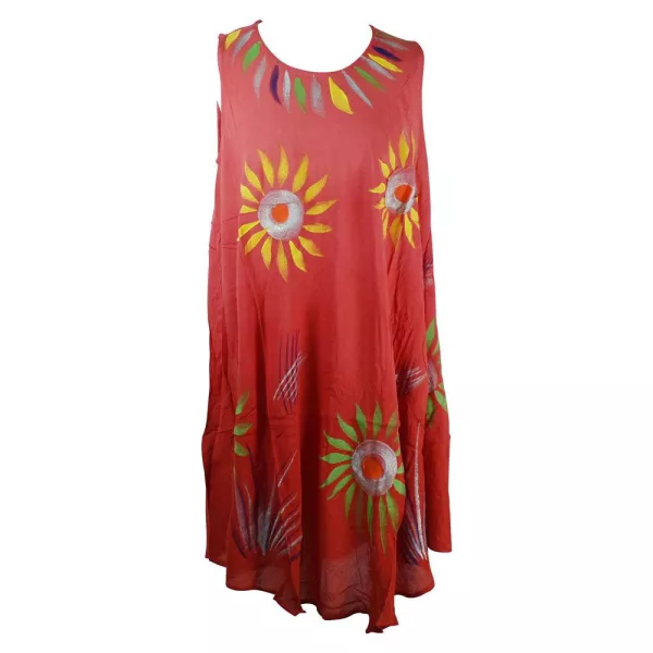 Robe Plage Nagda voile peint Floral