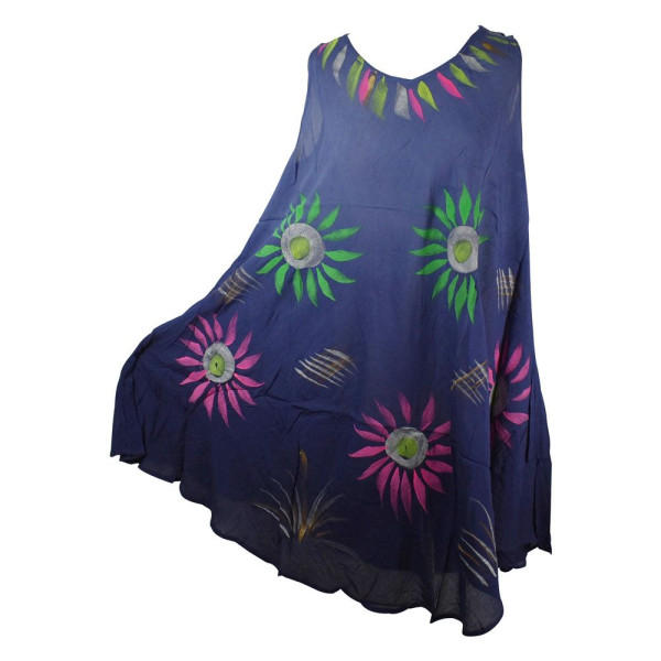 Robe Plage Nagda voile peint Floral