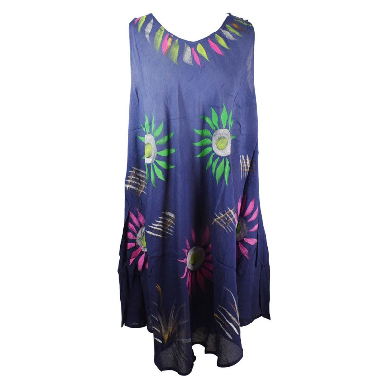 Robe Plage Nagda voile peint Floral