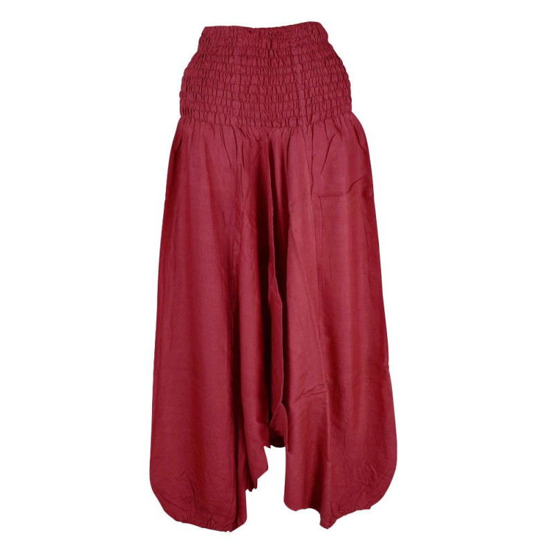 Sarouel 3 en 1 Kakarla Fluide Uni pour Femme