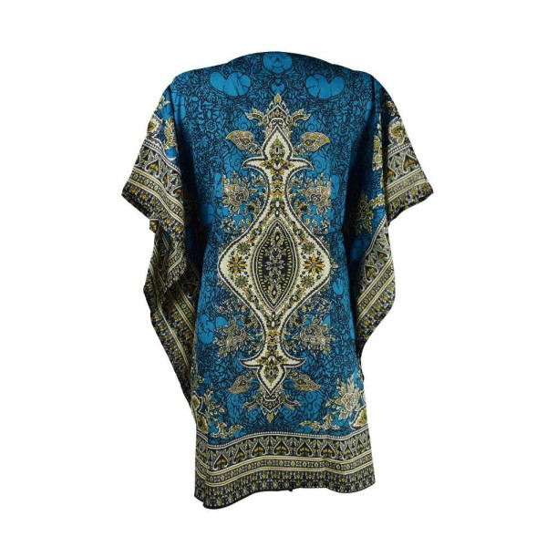 Caftan Court Turquoise Motif Oriental