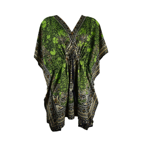 Caftan Court Turquoise Motif Oriental