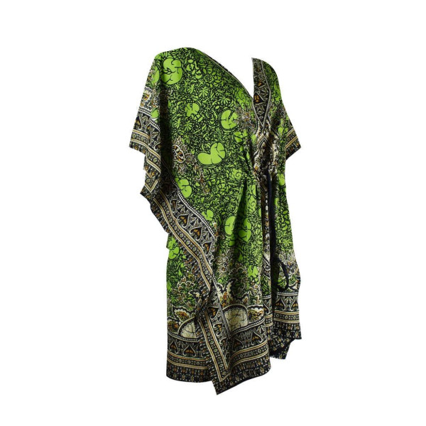 Caftan Court Turquoise Motif Oriental