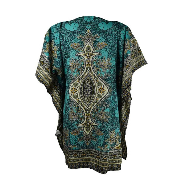 Caftan Court Turquoise Motif Oriental