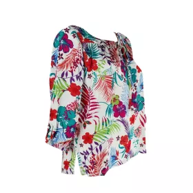 Chemisier Grande Fleur Multicolore